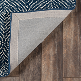 Roman Holiday Wool Blue Area Rug