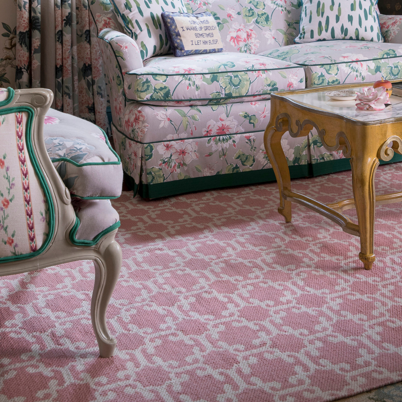 Pink Via Mizner AllWeather Indoor/Outdoor Area Rug Madcap Cottage