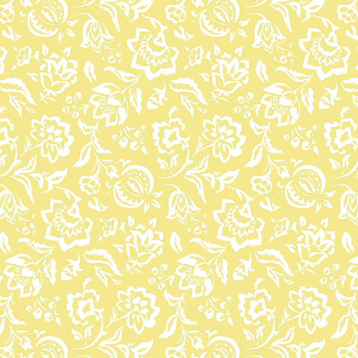 Hampton Court Lemon Grove Yellow Wallpaper Sample