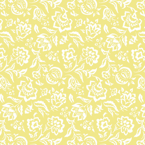 Hampton Court Lemon Grove Yellow Wallpaper Sample