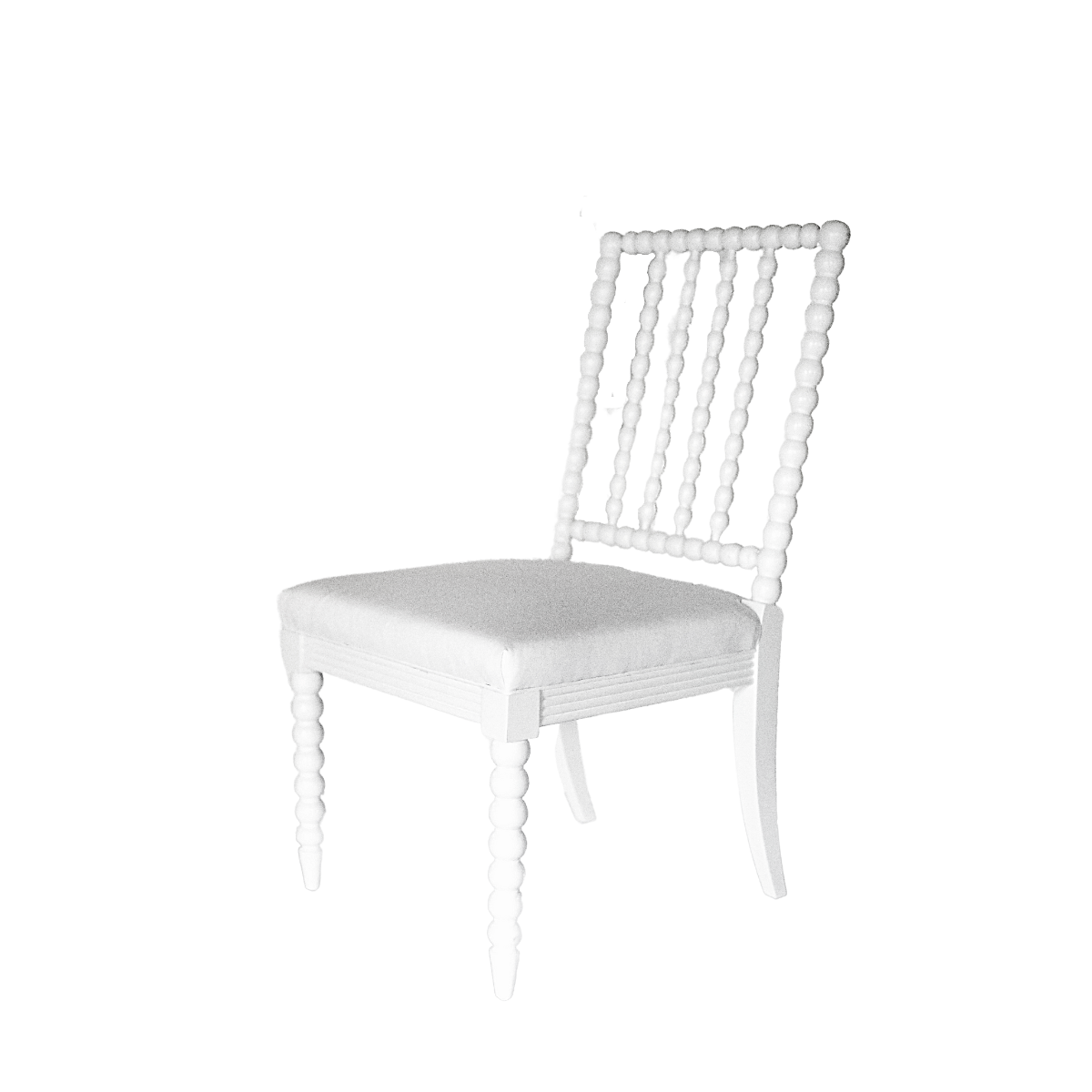 Bobbin Dining Chair with Rhubarb Gin Lane Upholstery