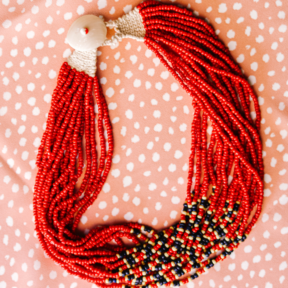 6 LAYERS MULTICOLOUR BEADS NECKLESS - Aakarshans