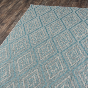 Rajasthan Weekend Light Blue All-Weather Indoor-Outdoor Area Rug