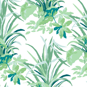 Jungle Road Barbados Green Wallpaper Sample