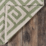 Brazilian Avenue Wool Green Area Rug