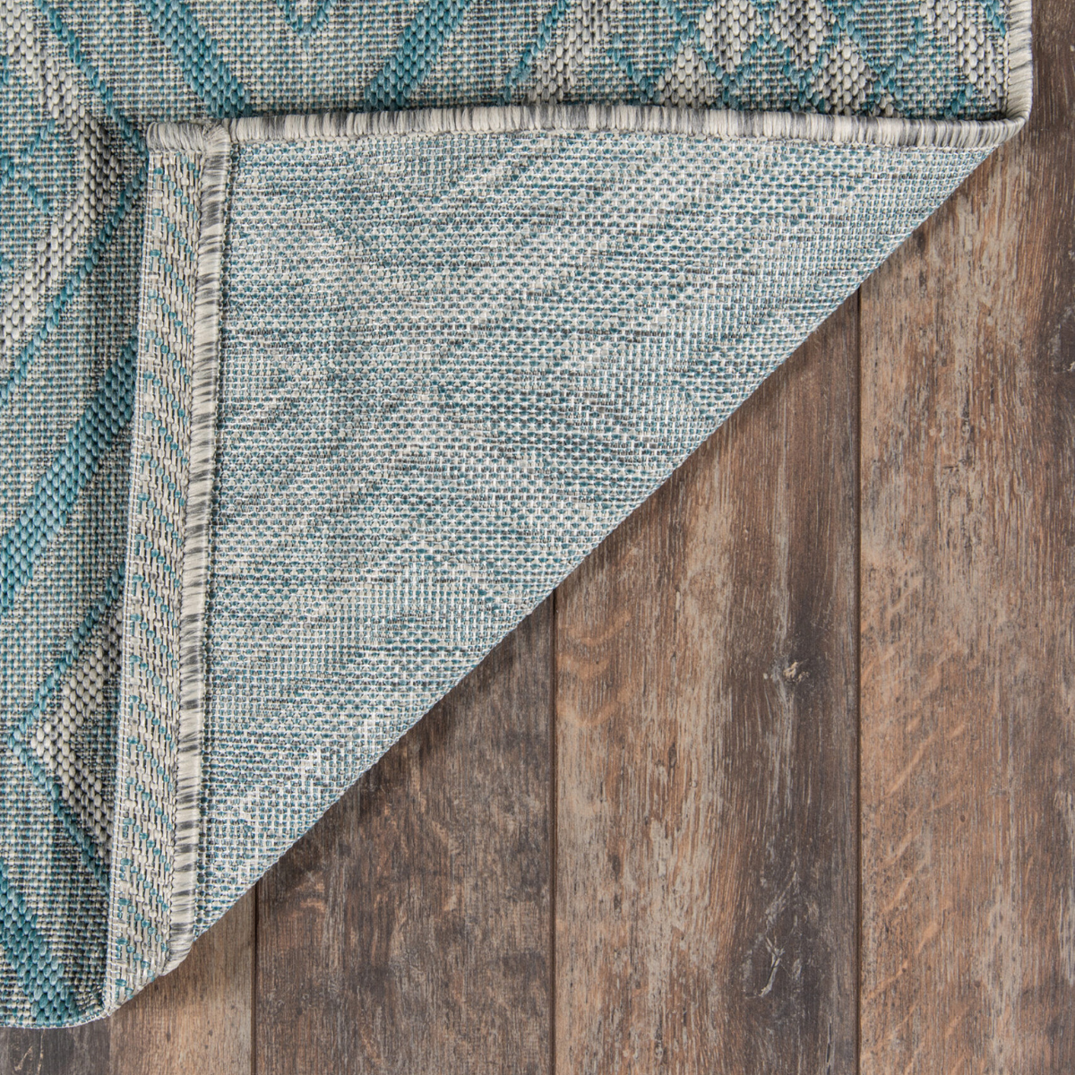 Rajasthan Weekend Light-Blue All-Weather Indoor-Outdoor Area Rug