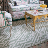 Brazilian Avenue Wool Green Area Rug