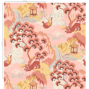 Old Peking Bahama Pink Wallpaper