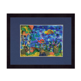 Three Dimensional "Life Aquatic" collage by  John Loecke, 18" x 24"