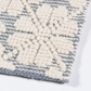 Seville Blue Indoor Cotton/ Wool High/ Low-Pile Area Rug