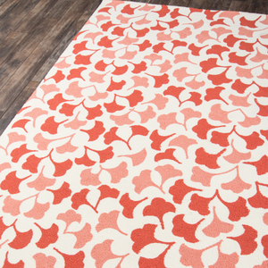 Forest Glade Red/Pink All-Weather Indoor/Outdoor Area Rug