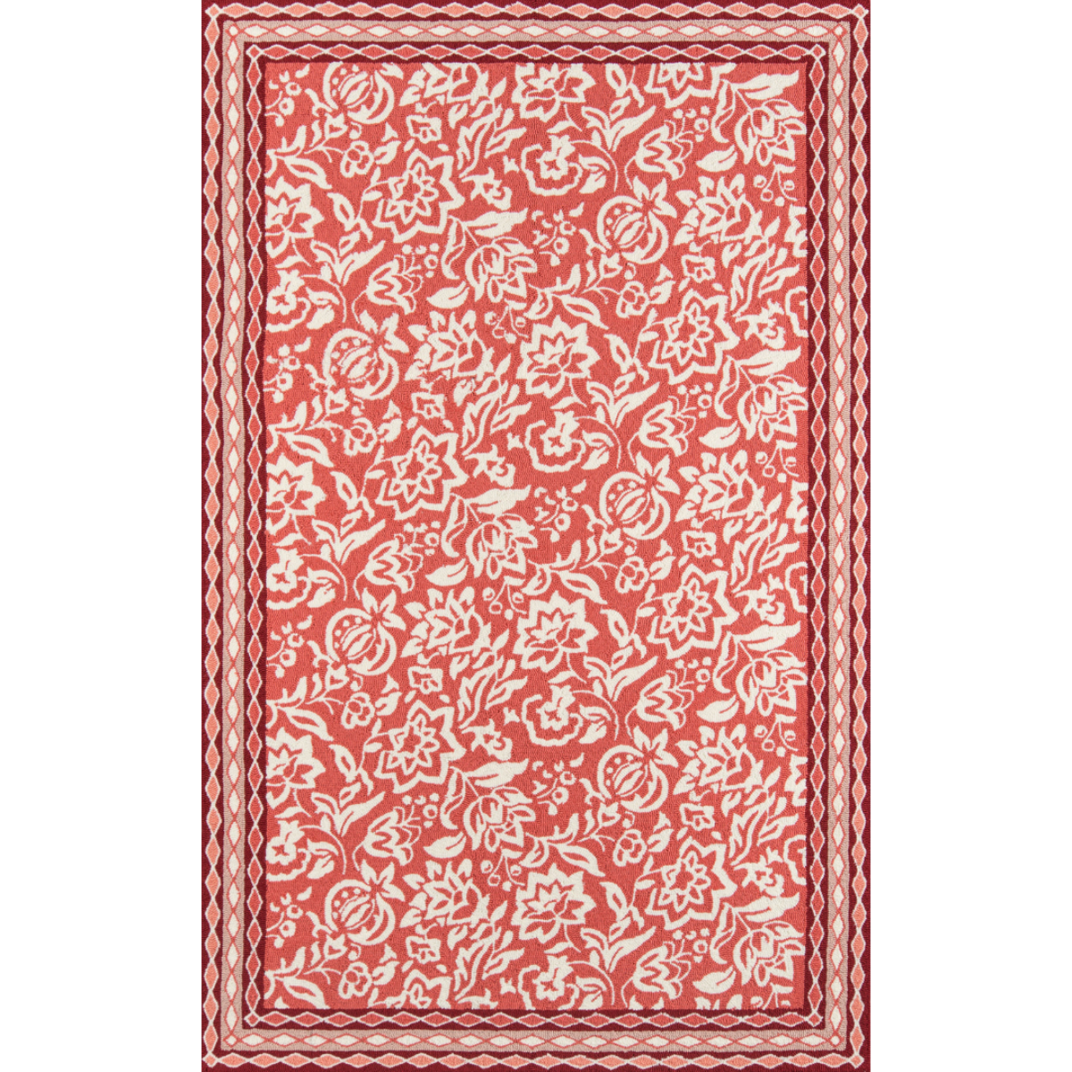 Madcap Cottage Hampton Court Red Area Rugs