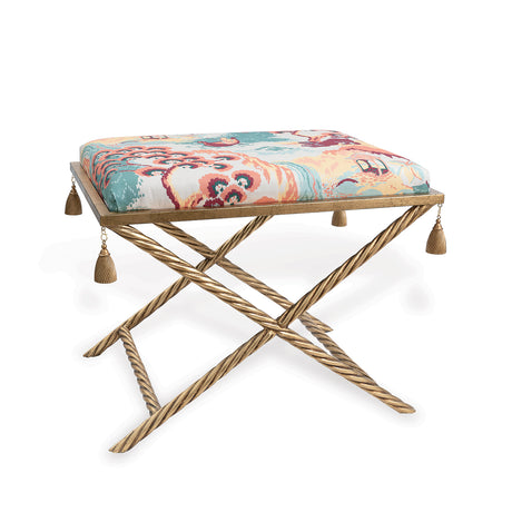 Delfern Gold Bench With Removable Tassels