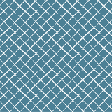 Blue and white fabric in the bahama court trellis pattern from madcap cottage featuring a white trellis on a blue background