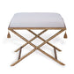 Delfern Gold Bench With Removable Tassels