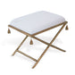 Delfern Gold Bench With Removable Tassels