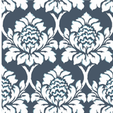 Kelmarsh Hall Fabric - Indigo Blue