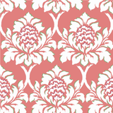 Kelmarsh Hall Fabric - Rhubarb