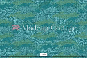 Shoal Bay Jungle Green Fabric Sample