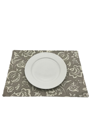 Hampton Court Oyster Grey Placemats, Set of 4