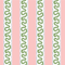 Harbor Trail fabric from Madcap cottage that is a white, green and pink striped fabric featuring a green squiggle motif 