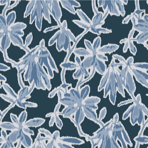 Beyond the Grotto Ocean Blue Fabric