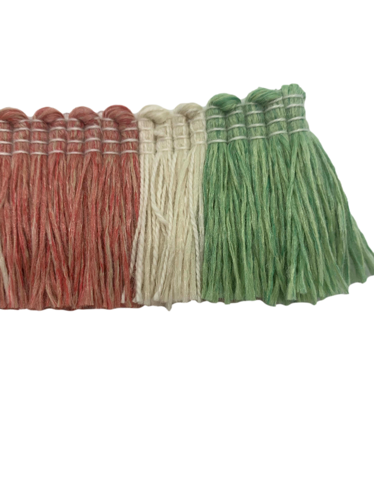 Tri-Color 1.75″ Brush Trim Sample | Meadow Green