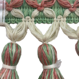 Evening in Byzantium 3.5″ Tassel Trim Sample Meadow Green