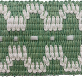 Summer in Crete 2.5″ Tape Trim Sample Barbados Green