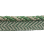 Barbados Green Cord with Flange Trim