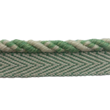 Barbados Green Cord with Flange Trim