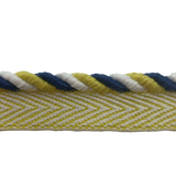 Knot’s Landing 1/4″ Cord with Flange Trim Sample Lemon Grove Yellow