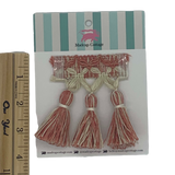 Evening in Byzantium 3.5″ Tassel Trim Sample Southampton Pink