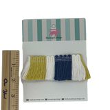 Tri-Color 1.75″ Brush Trim Sample | Lemon Grove Yellow