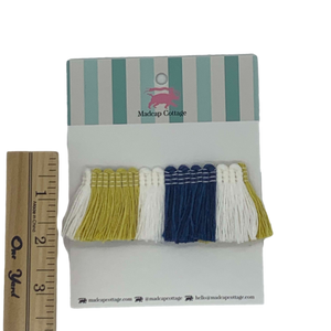 Tri-Color 1.75″ Brush Trim Sample | Lemon Grove Yellow