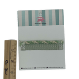Knot’s Landing 1/4″ Cord with Flange Trim Sample Barbados Green
