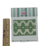 Summer in Crete 2.5″ Tape Trim Sample Barbados Green