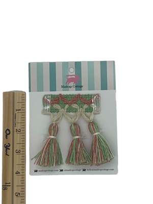 Meadow Green Tassel Trim