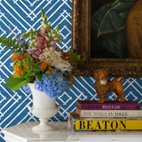 Island House Ocean Blue Pre-Pasted Wallpaper