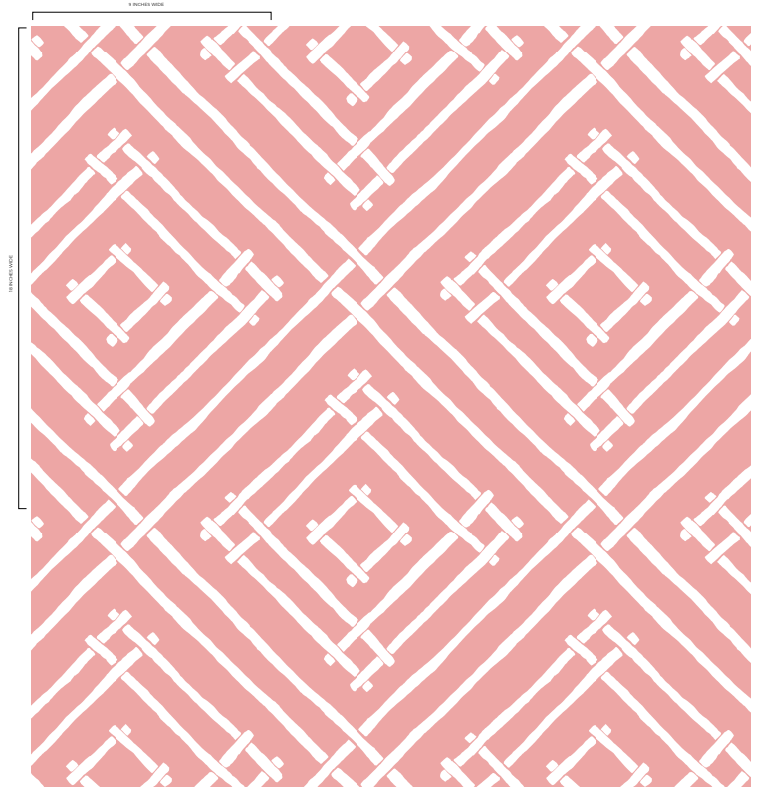 Island House Southampton Pink Wallpaper Sample