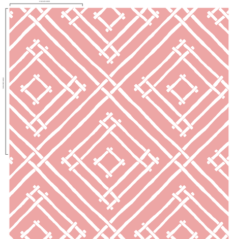 Island House Southampton Pink Wallpaper Sample