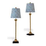 Twist Buffet Table Lamps, Pair