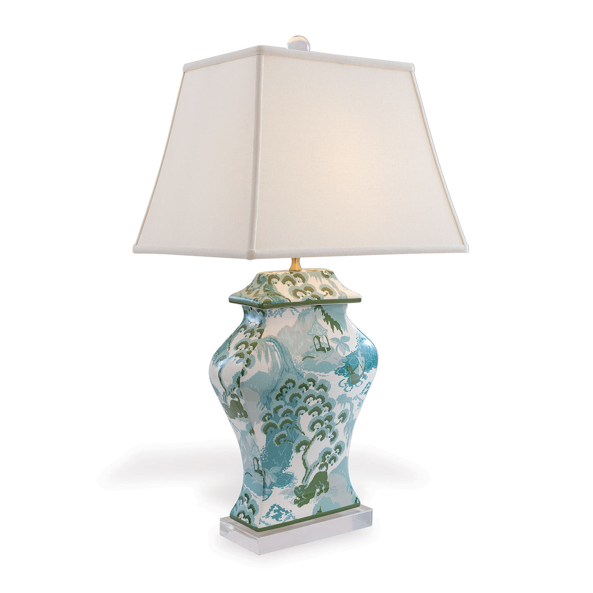 Old Peking Celadon Table Lamp