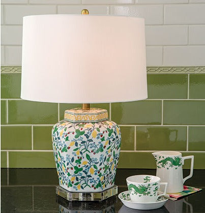 Strawberry Hill Porcelain Jar Table Lamp