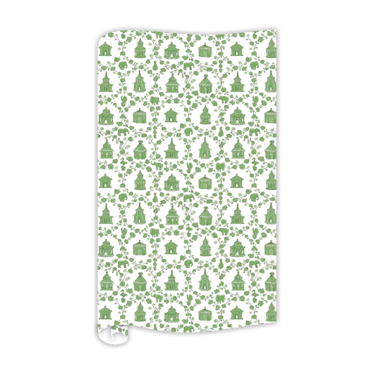 Wrapping Paper - Green Fancy Tents