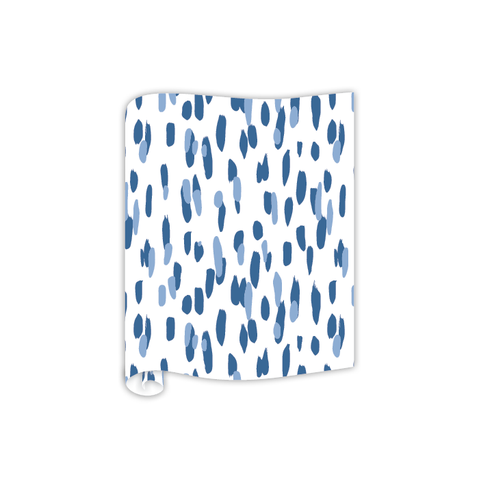 Paper Table Runners - Blue Clubhouse Dot