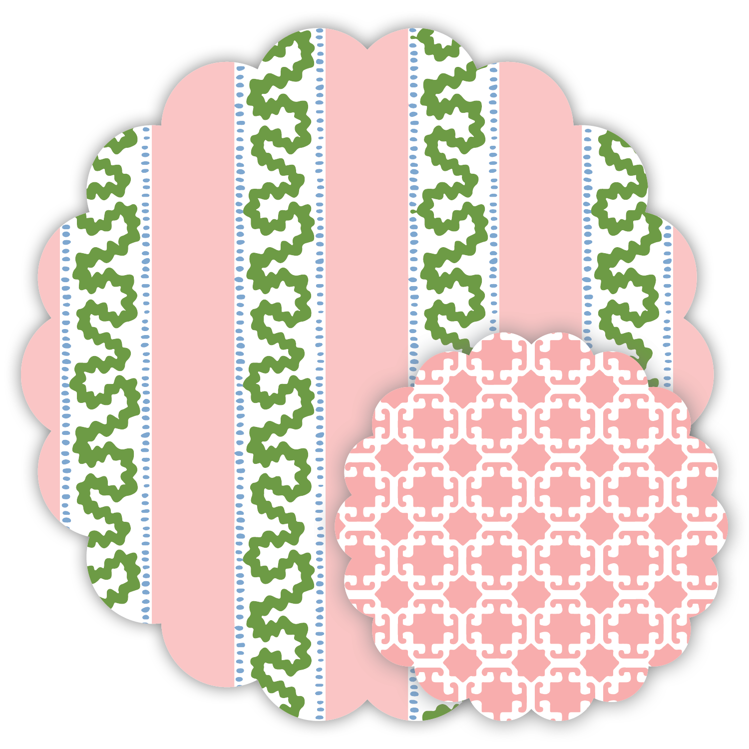 Harbor Trail/ Monserrat Paper Doily/Blue/PInk