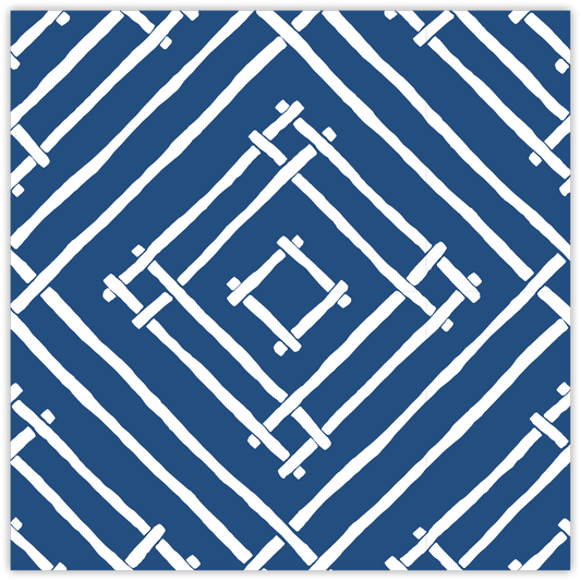 Square Paper Placemat - Navy Island House Bamboo