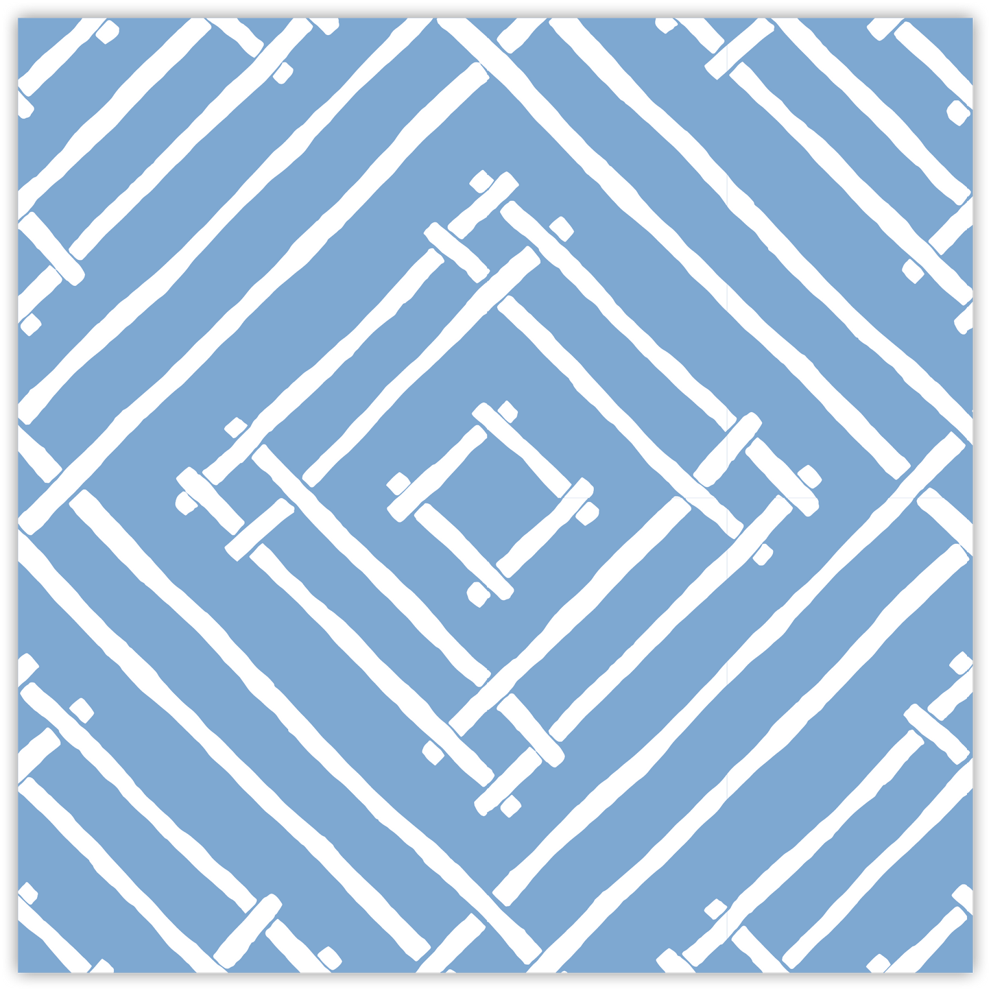 Square Paper Placemat - Blue Island House Bamboo