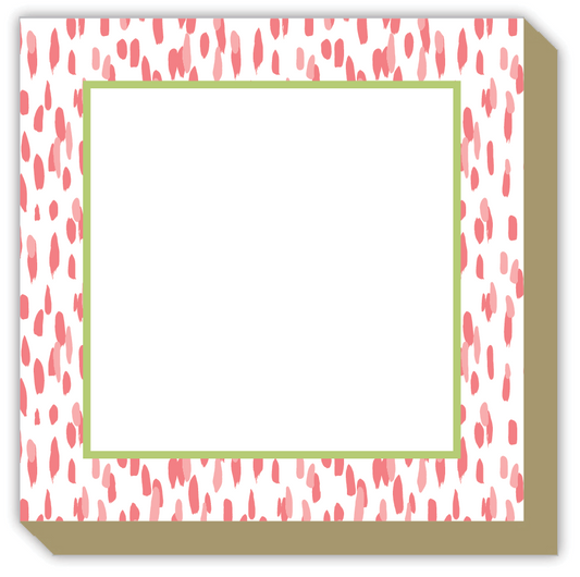 Luxe Notepad-Pink Clubhouse Dot